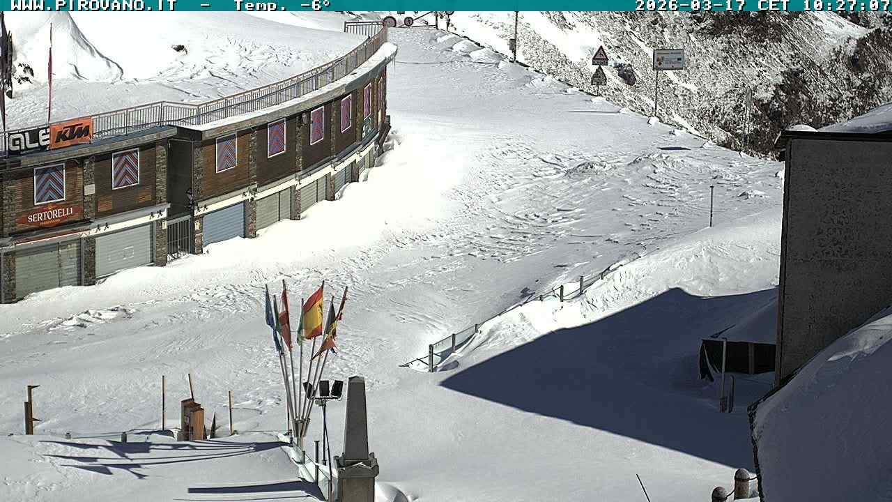 Archiv Foto Webcam Stilfserjoch: Passübergang