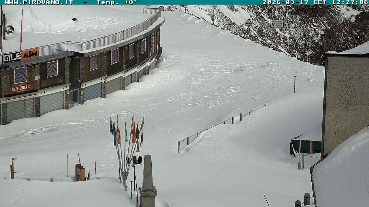 Archiv Foto Webcam Stilfserjoch: Passübergang