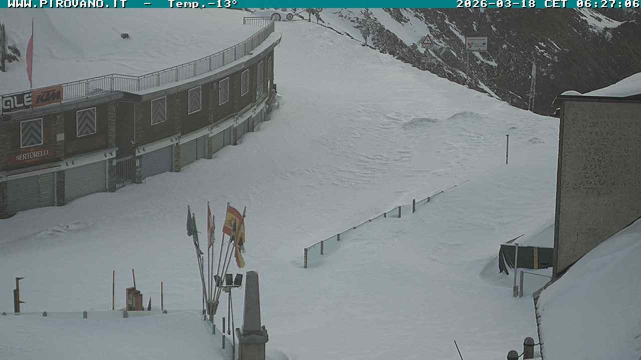 Archiv Foto Webcam Stilfserjoch: Passübergang