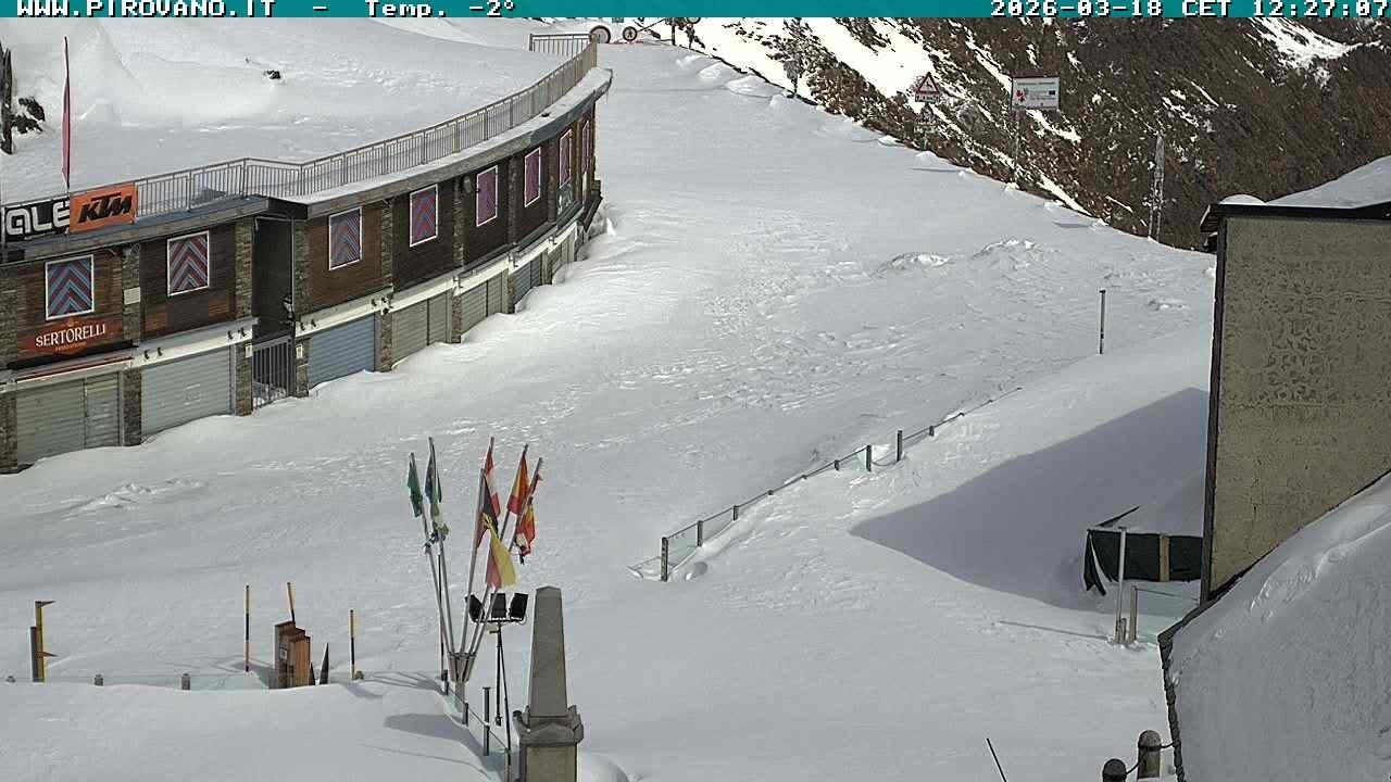 Archiv Foto Webcam Stilfserjoch: Passübergang