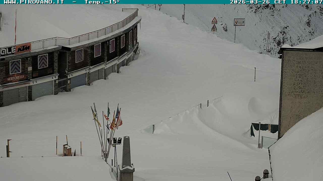 Archiv Foto Webcam Stilfserjoch: Passübergang