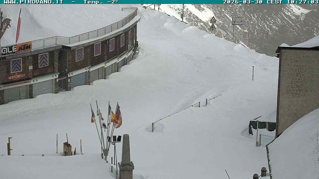 Archiv Foto Webcam Stilfserjoch: Passübergang