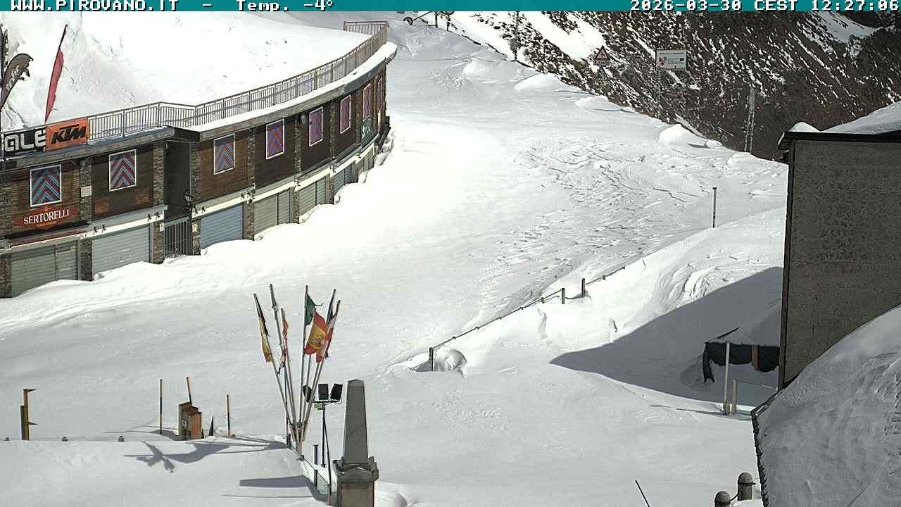 Archiv Foto Webcam Stilfserjoch: Passübergang