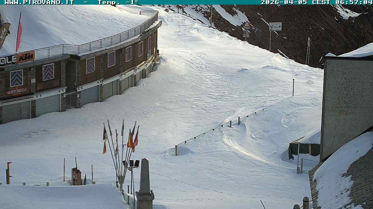 Archiv Foto Webcam Stilfserjoch: Passübergang