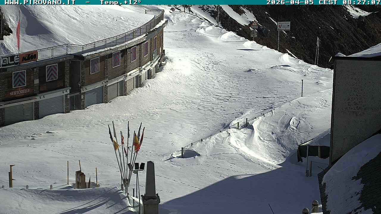 Archiv Foto Webcam Stilfserjoch: Passübergang