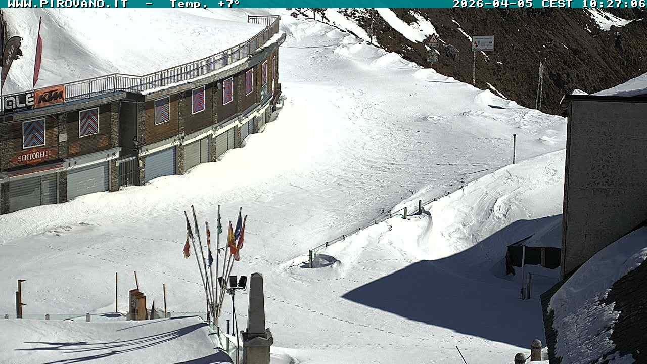 Archiv Foto Webcam Stilfserjoch: Passübergang
