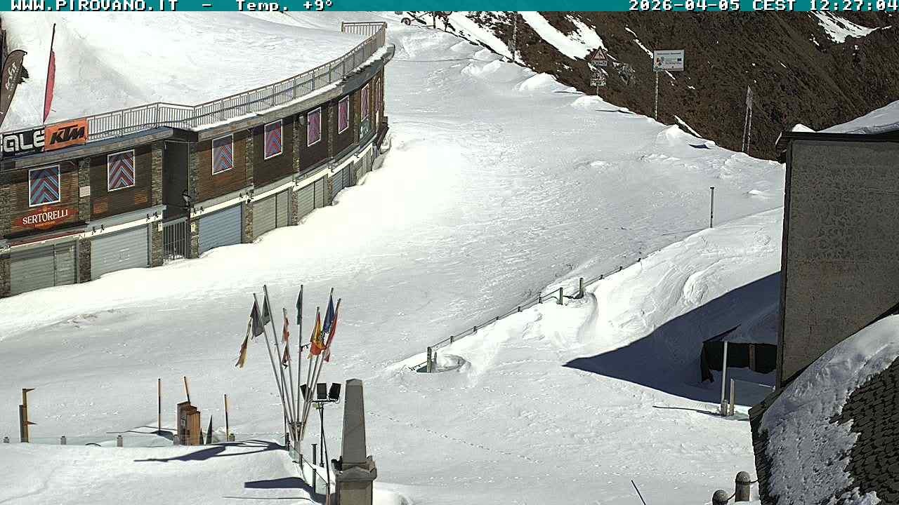 Archiv Foto Webcam Stilfserjoch: Passübergang