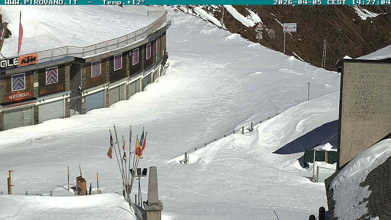 Archiv Foto Webcam Stilfserjoch: Passübergang