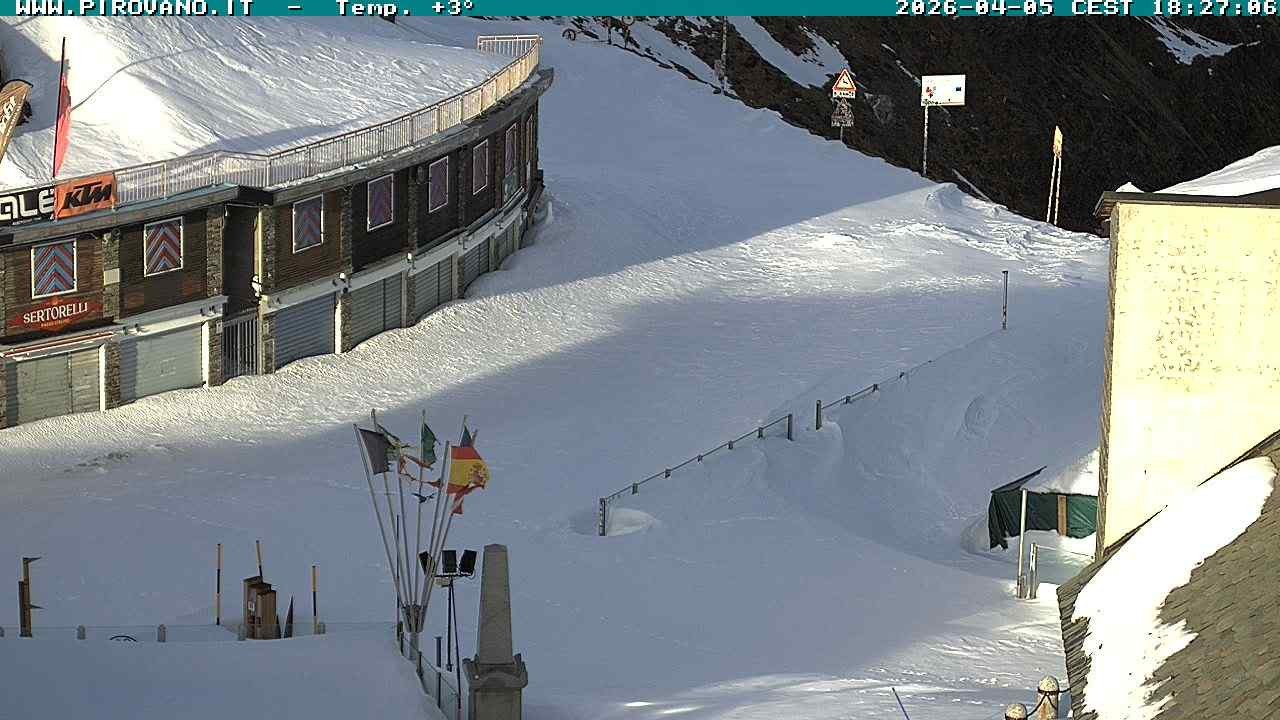 Archiv Foto Webcam Stilfserjoch: Passübergang
