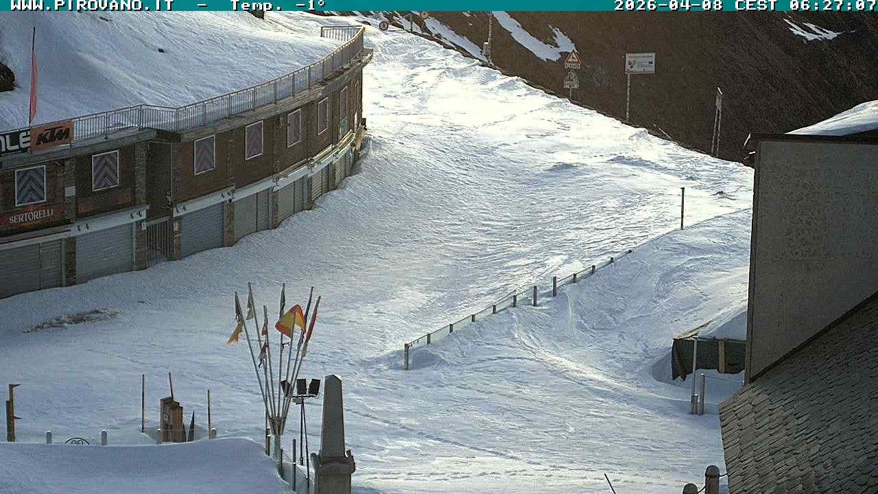 Archiv Foto Webcam Stilfserjoch: Passübergang