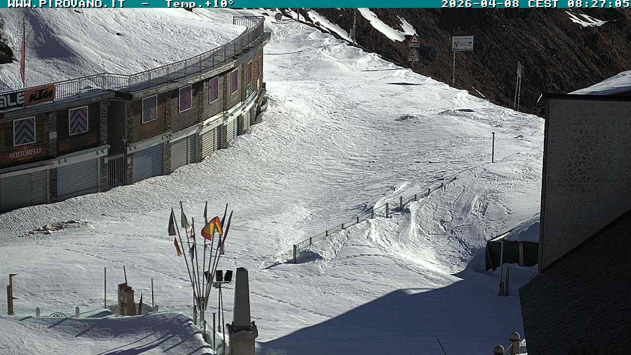 Archiv Foto Webcam Stilfserjoch: Passübergang