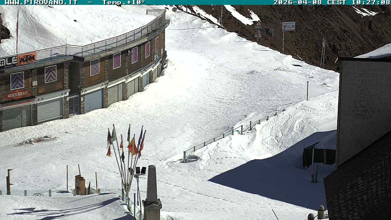 Archiv Foto Webcam Stilfserjoch: Passübergang