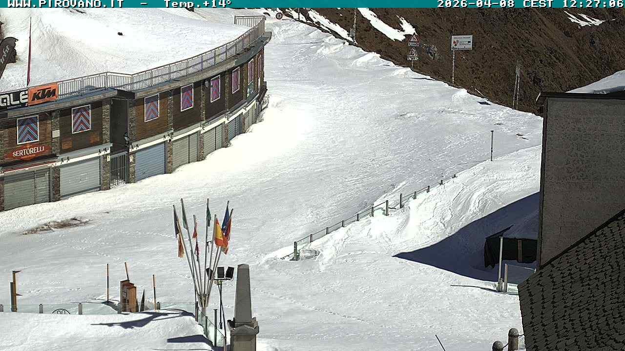 Archiv Foto Webcam Stilfserjoch: Passübergang