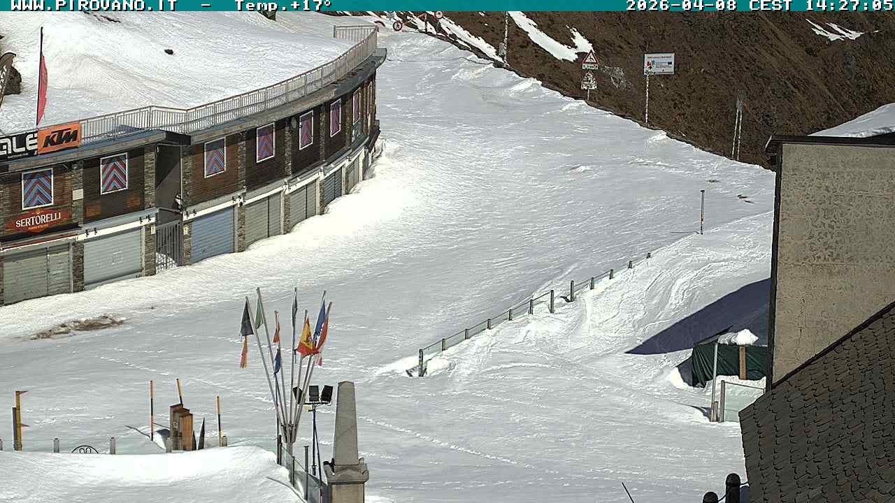 Archiv Foto Webcam Stilfserjoch: Passübergang