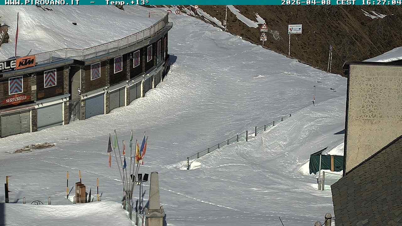 Archiv Foto Webcam Stilfserjoch: Passübergang