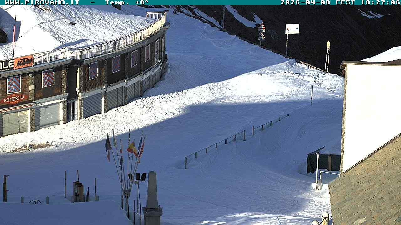 Archiv Foto Webcam Stilfserjoch: Passübergang