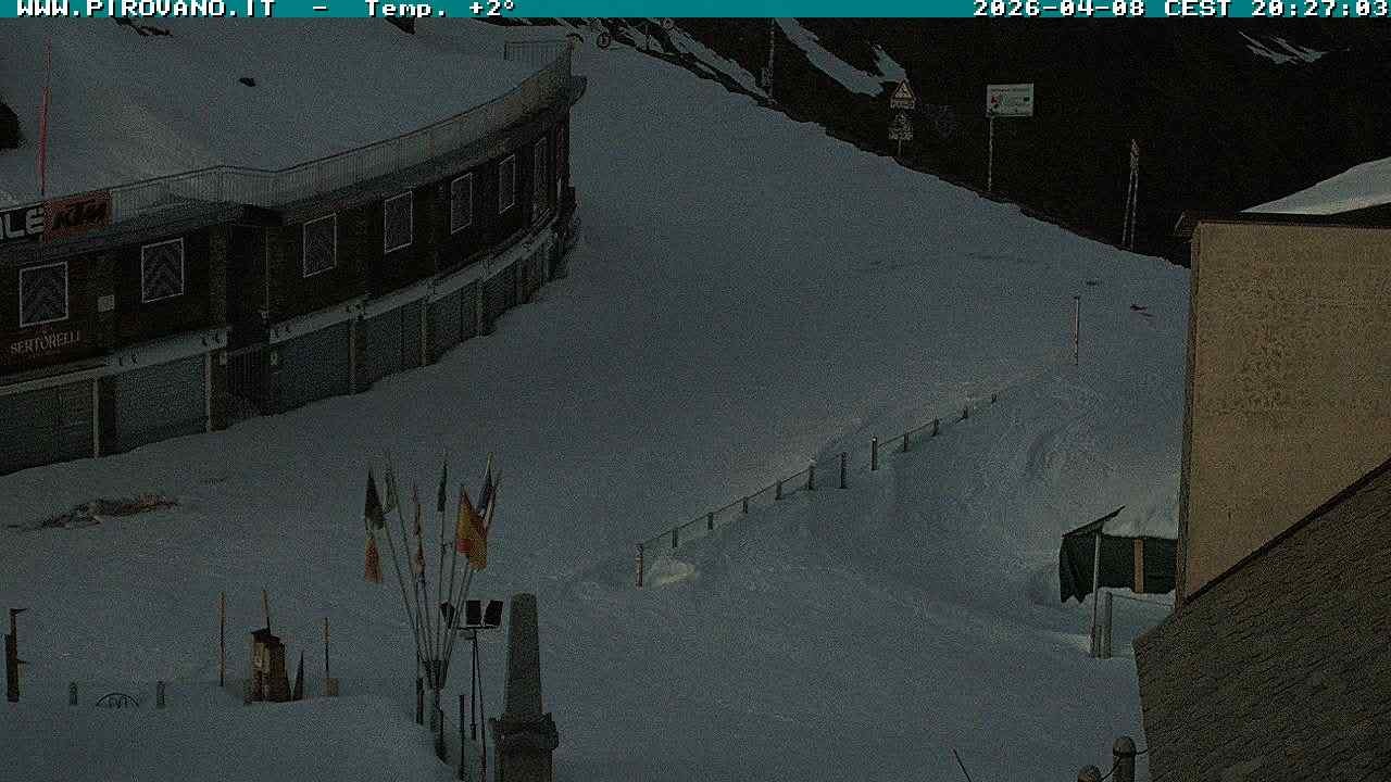 Archiv Foto Webcam Stilfserjoch: Passübergang