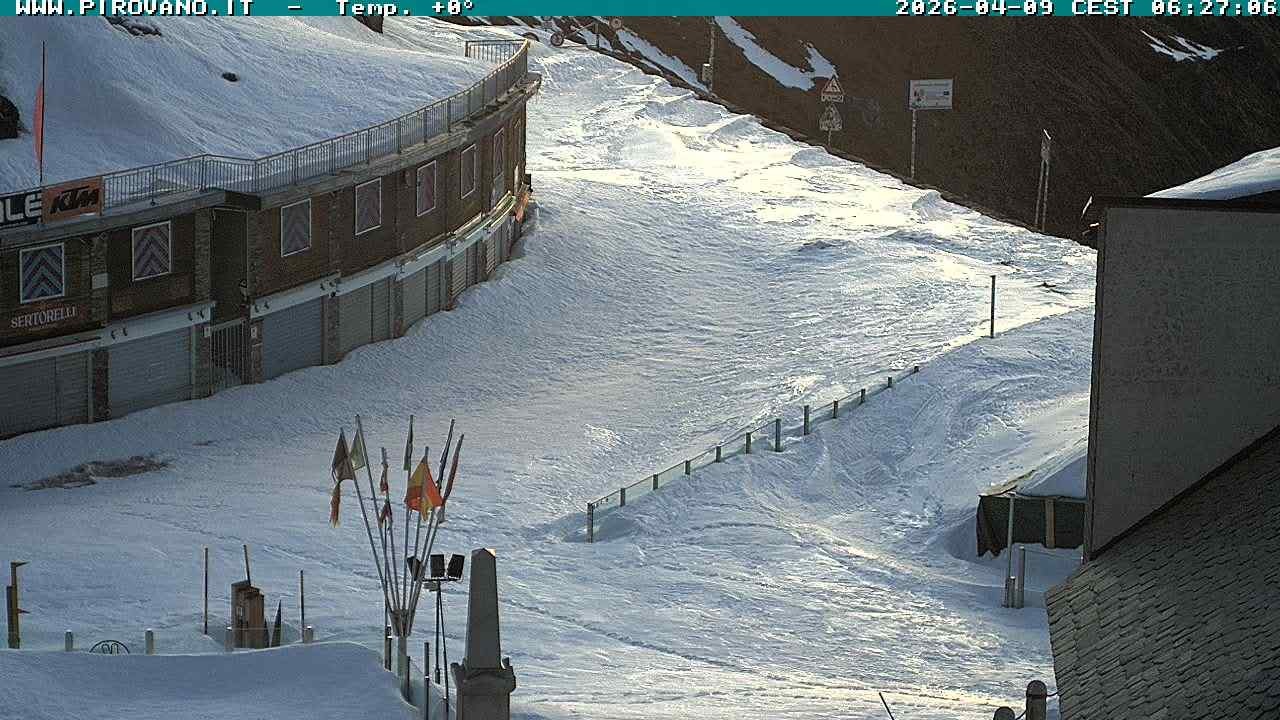 Archiv Foto Webcam Stilfserjoch: Passübergang