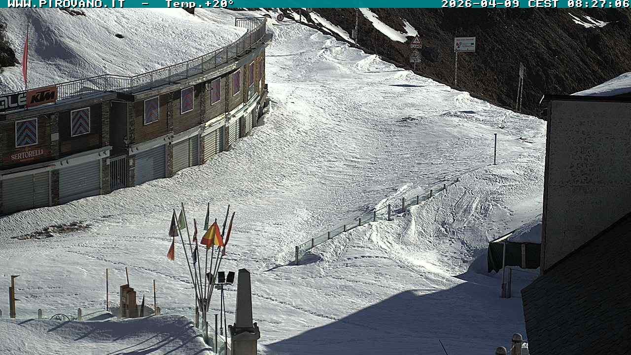 Archiv Foto Webcam Stilfserjoch: Passübergang