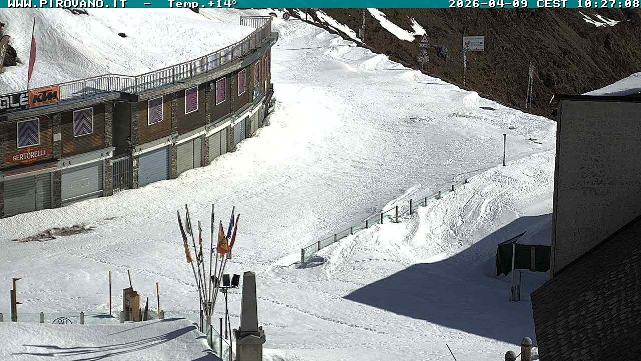 Archiv Foto Webcam Stilfserjoch: Passübergang