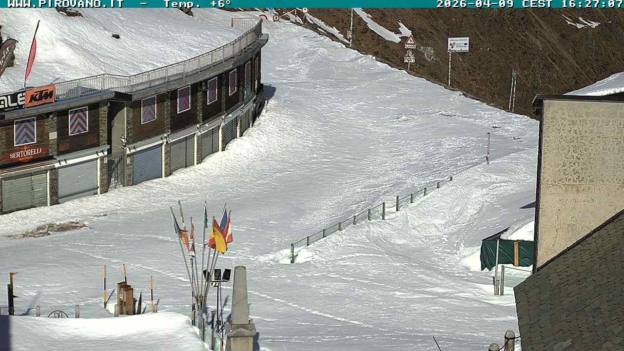 Archiv Foto Webcam Stilfserjoch: Passübergang