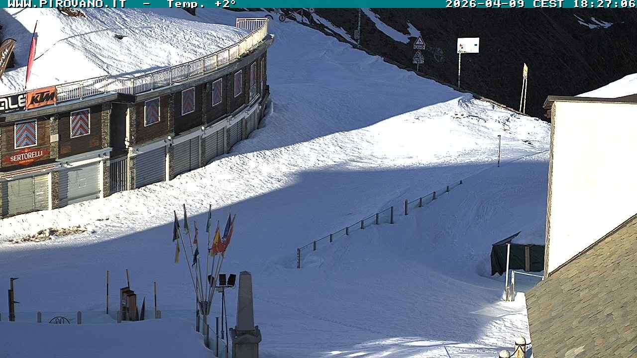 Archiv Foto Webcam Stilfserjoch: Passübergang
