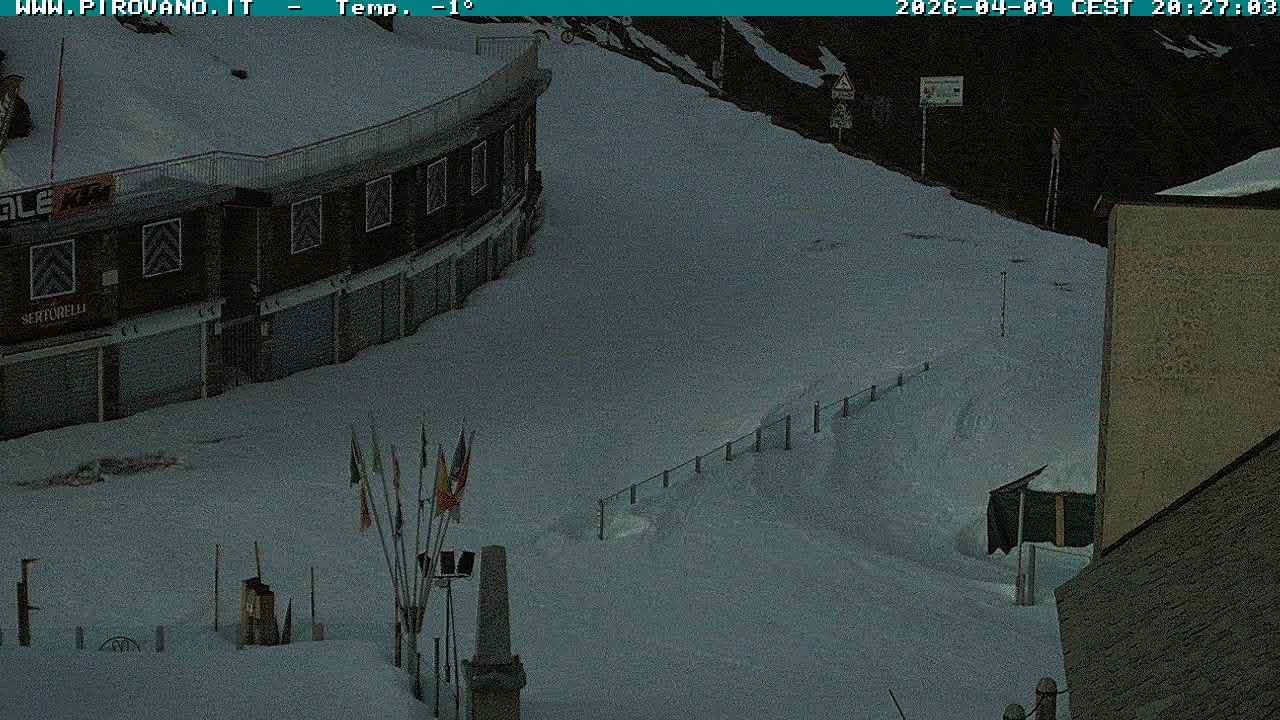 Archiv Foto Webcam Stilfserjoch: Passübergang