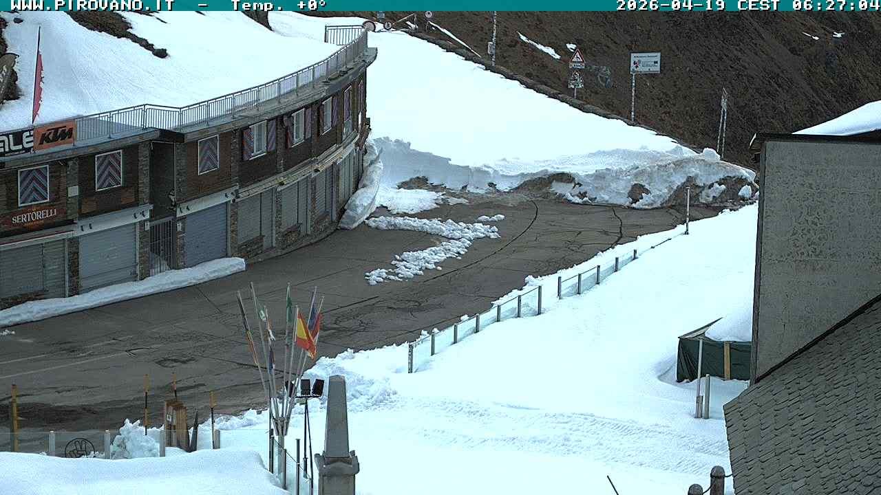 Archiv Foto Webcam Stilfserjoch: Passübergang