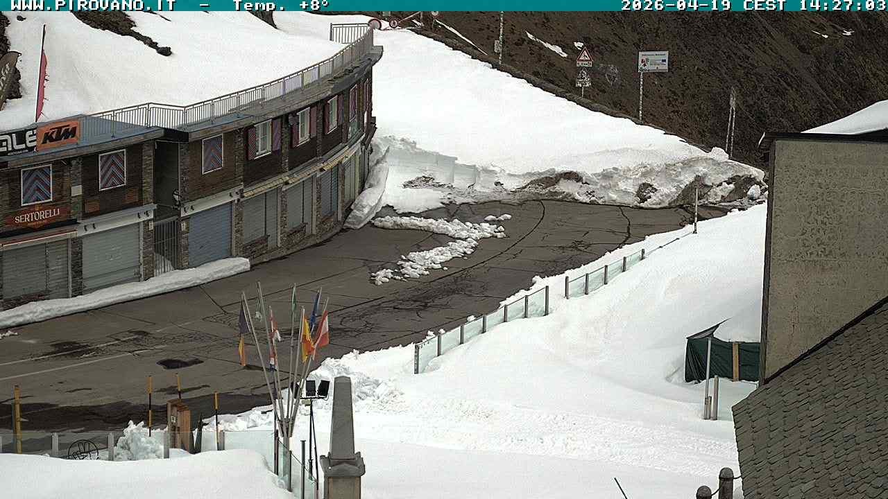 Archiv Foto Webcam Stilfserjoch: Passübergang