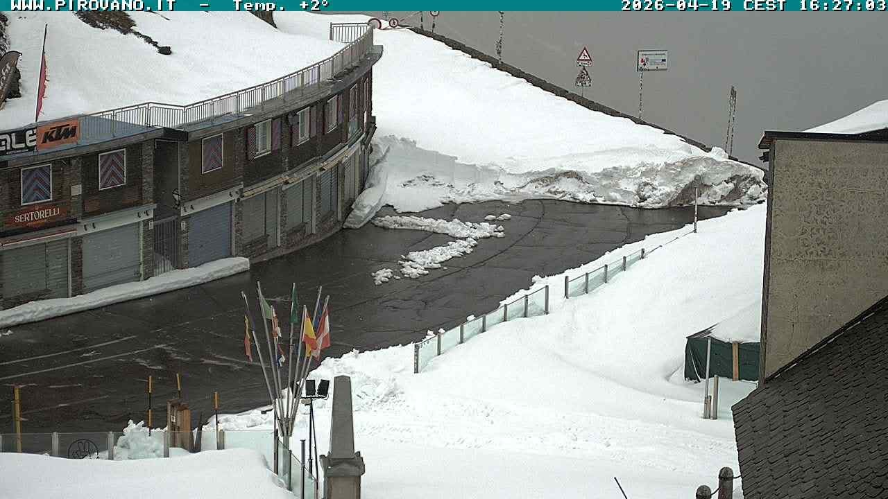 Archiv Foto Webcam Stilfserjoch: Passübergang