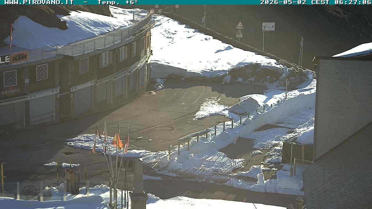 Archiv Foto Webcam Stilfserjoch: Passübergang
