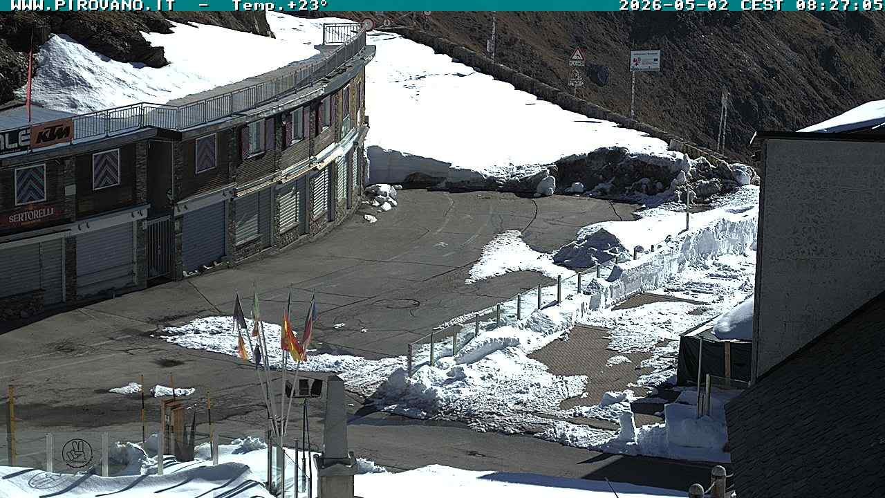 Archiv Foto Webcam Stilfserjoch: Passübergang
