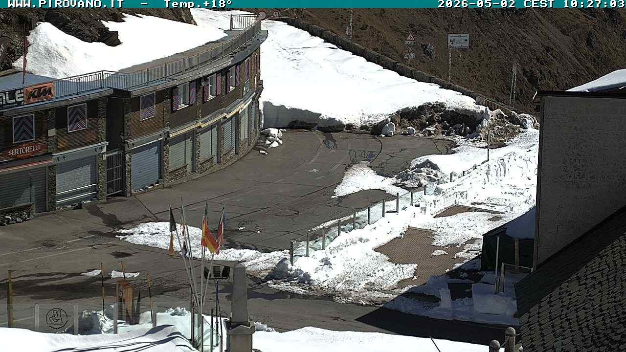 Archiv Foto Webcam Stilfserjoch: Passübergang