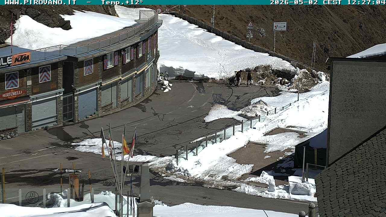 Archiv Foto Webcam Stilfserjoch: Passübergang