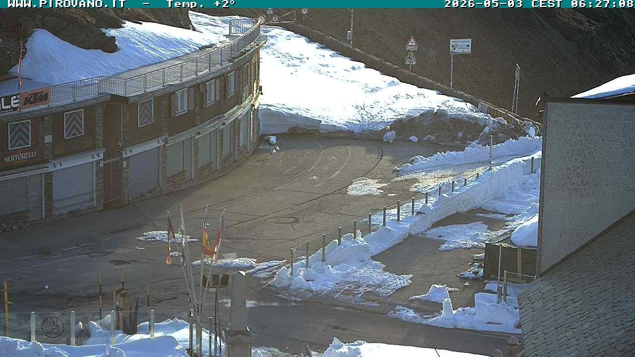 Archiv Foto Webcam Stilfserjoch: Passübergang