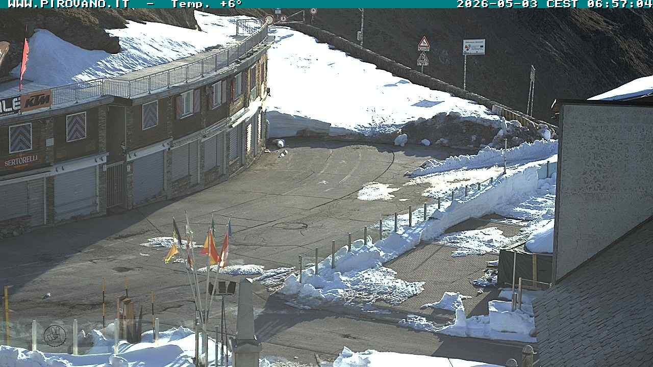 Archiv Foto Webcam Stilfserjoch: Passübergang