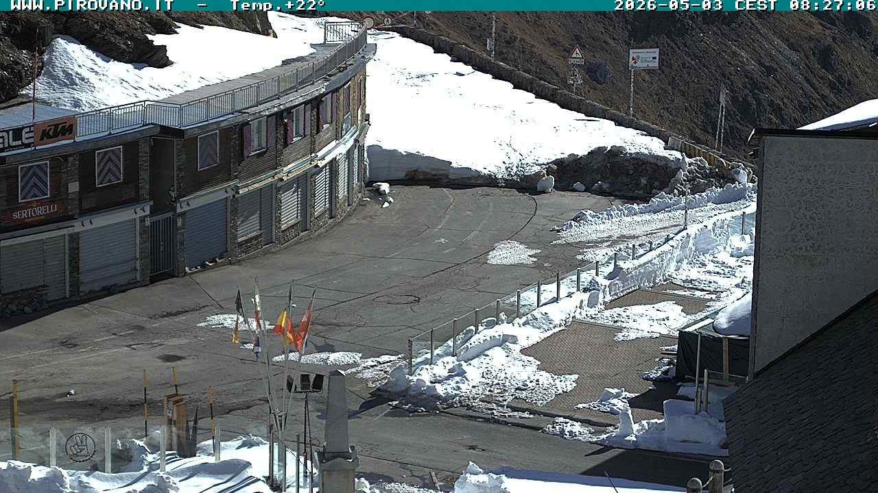 Archiv Foto Webcam Stilfserjoch: Passübergang
