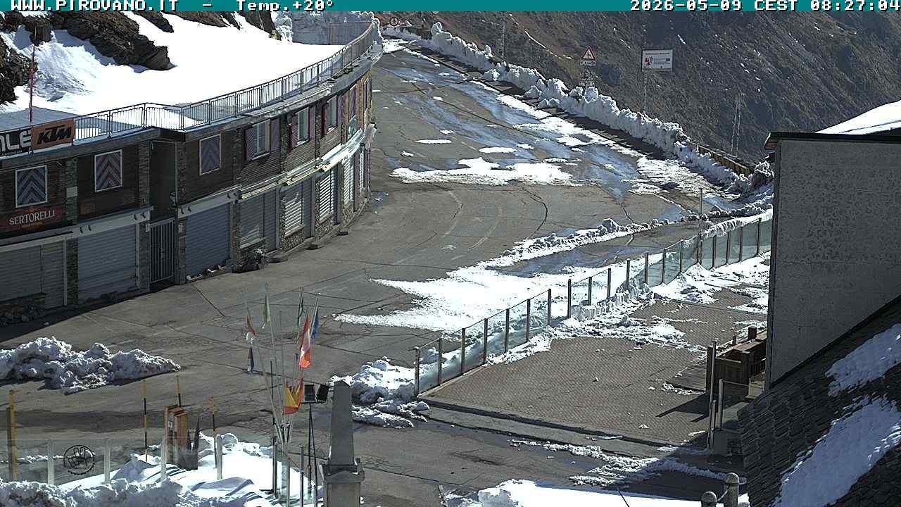 Archiv Foto Webcam Stilfserjoch: Passübergang