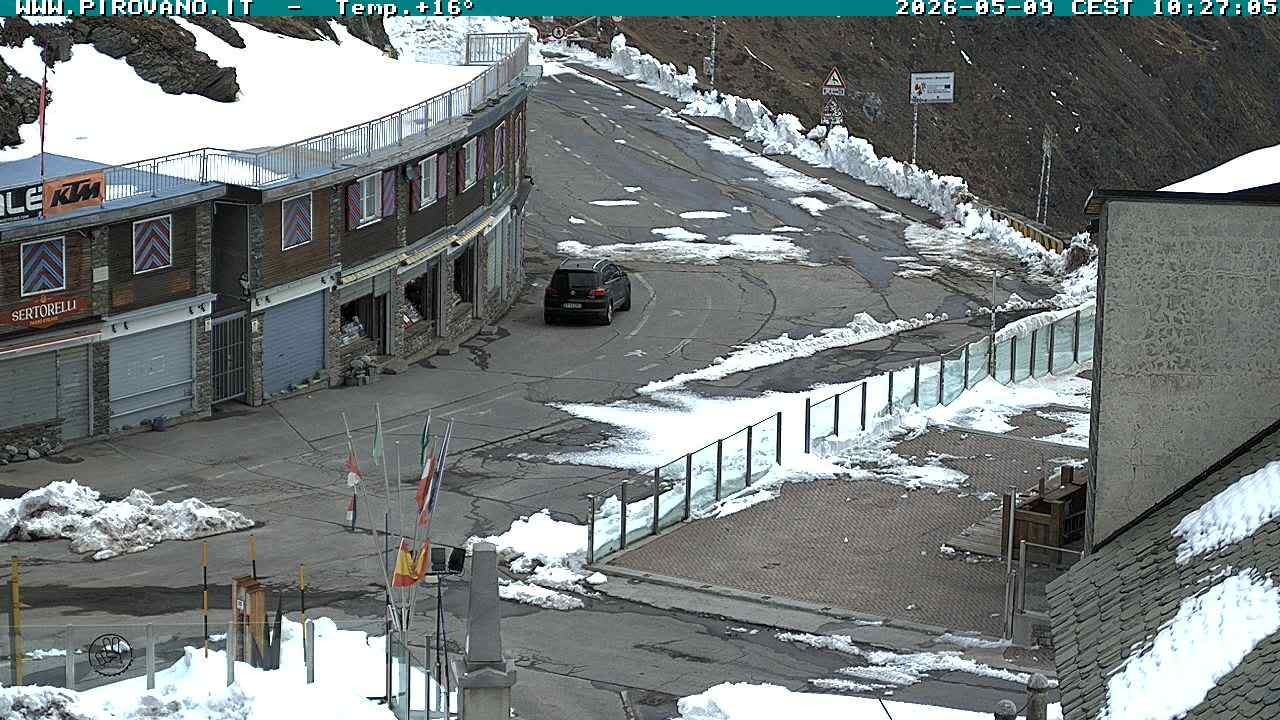Archiv Foto Webcam Stilfserjoch: Passübergang