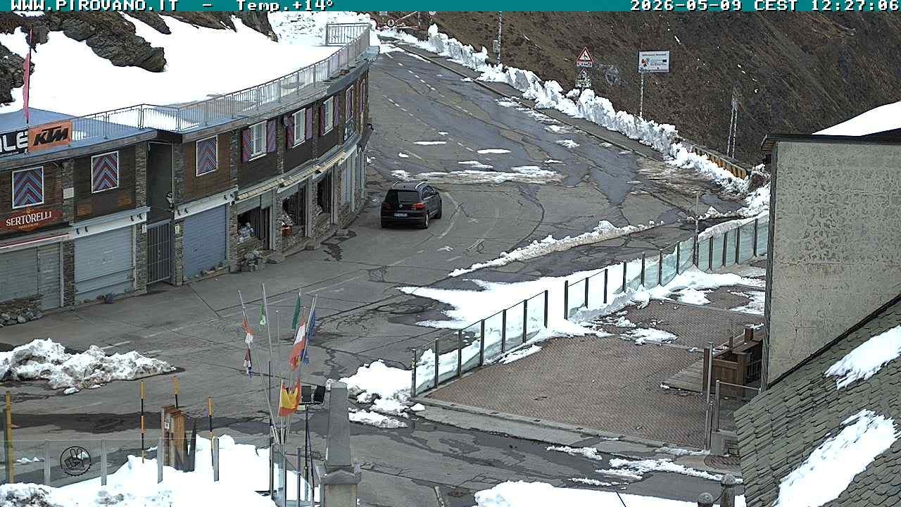 Archiv Foto Webcam Stilfserjoch: Passübergang