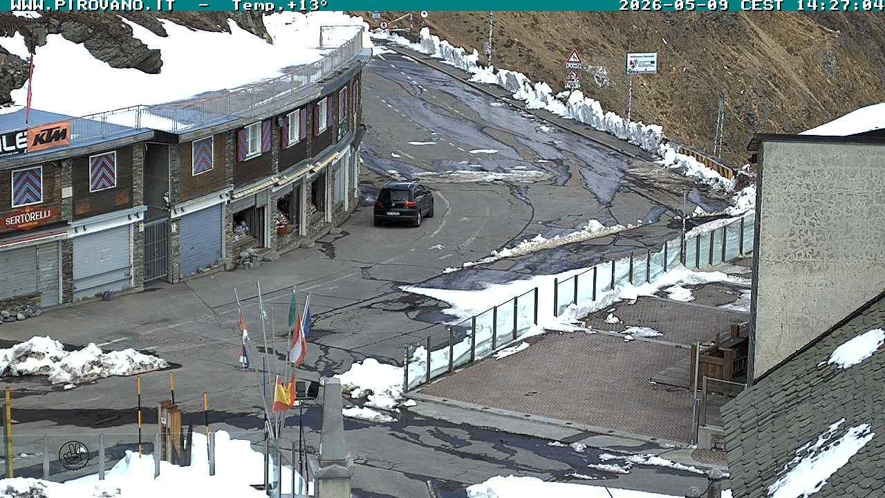 Archiv Foto Webcam Stilfserjoch: Passübergang