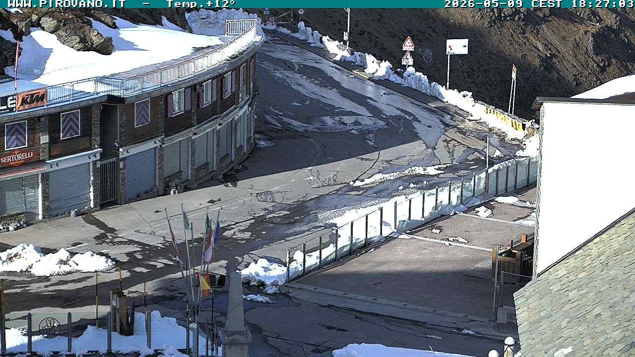 Archiv Foto Webcam Stilfserjoch: Passübergang