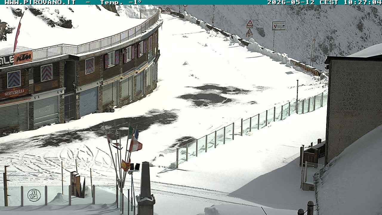 Archiv Foto Webcam Stilfserjoch: Passübergang