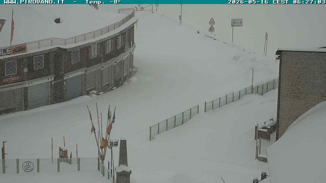 Archiv Foto Webcam Stilfserjoch: Passübergang