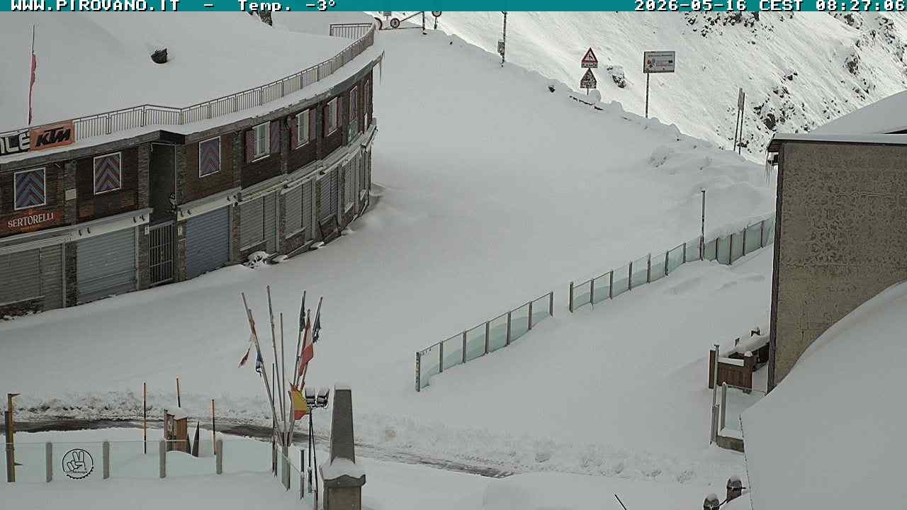 Archiv Foto Webcam Stilfserjoch: Passübergang