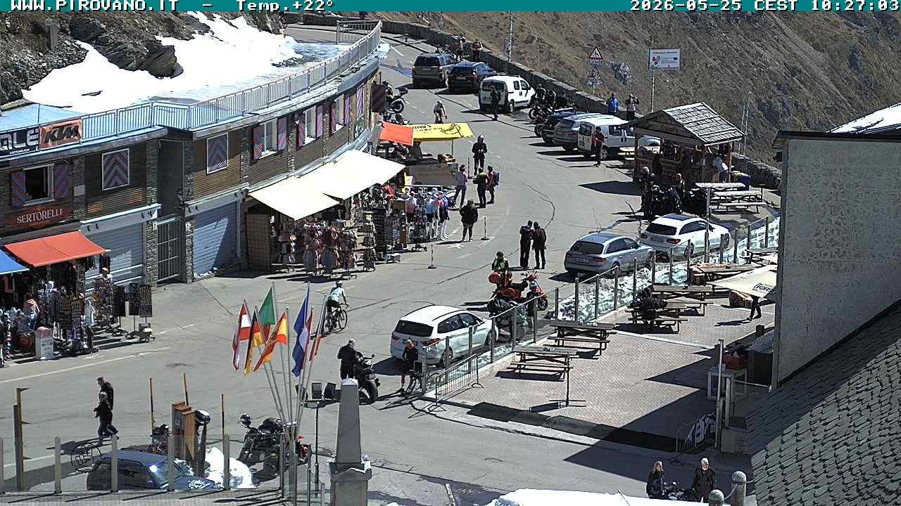 Archiv Foto Webcam Stilfserjoch: Passübergang