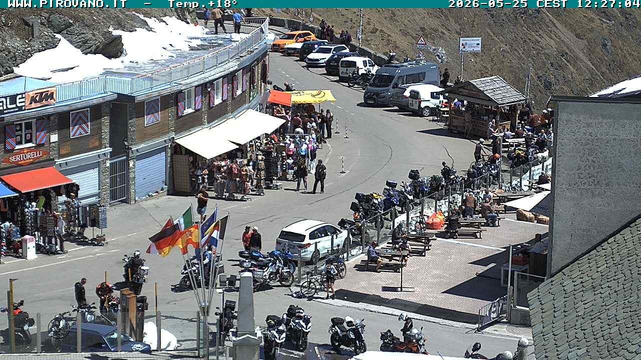 Archiv Foto Webcam Stilfserjoch: Passübergang