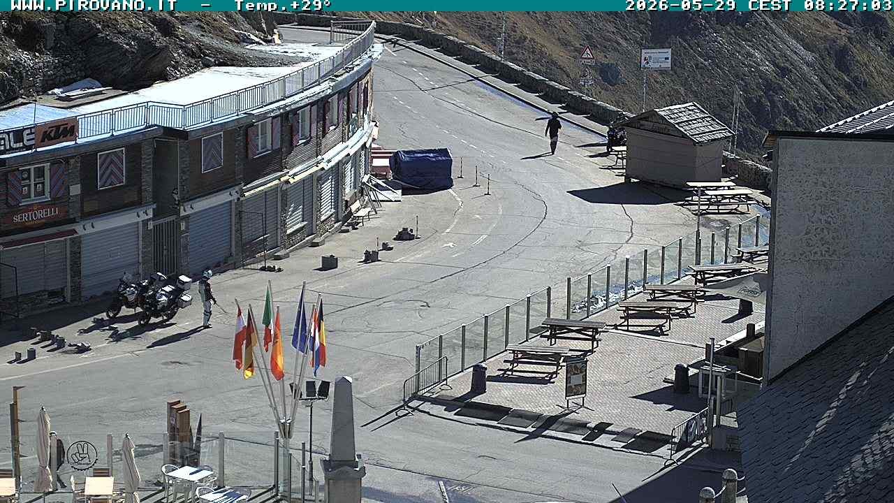 Archiv Foto Webcam Stilfserjoch: Passübergang