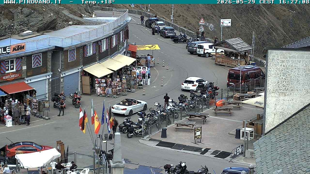 Archiv Foto Webcam Stilfserjoch: Passübergang