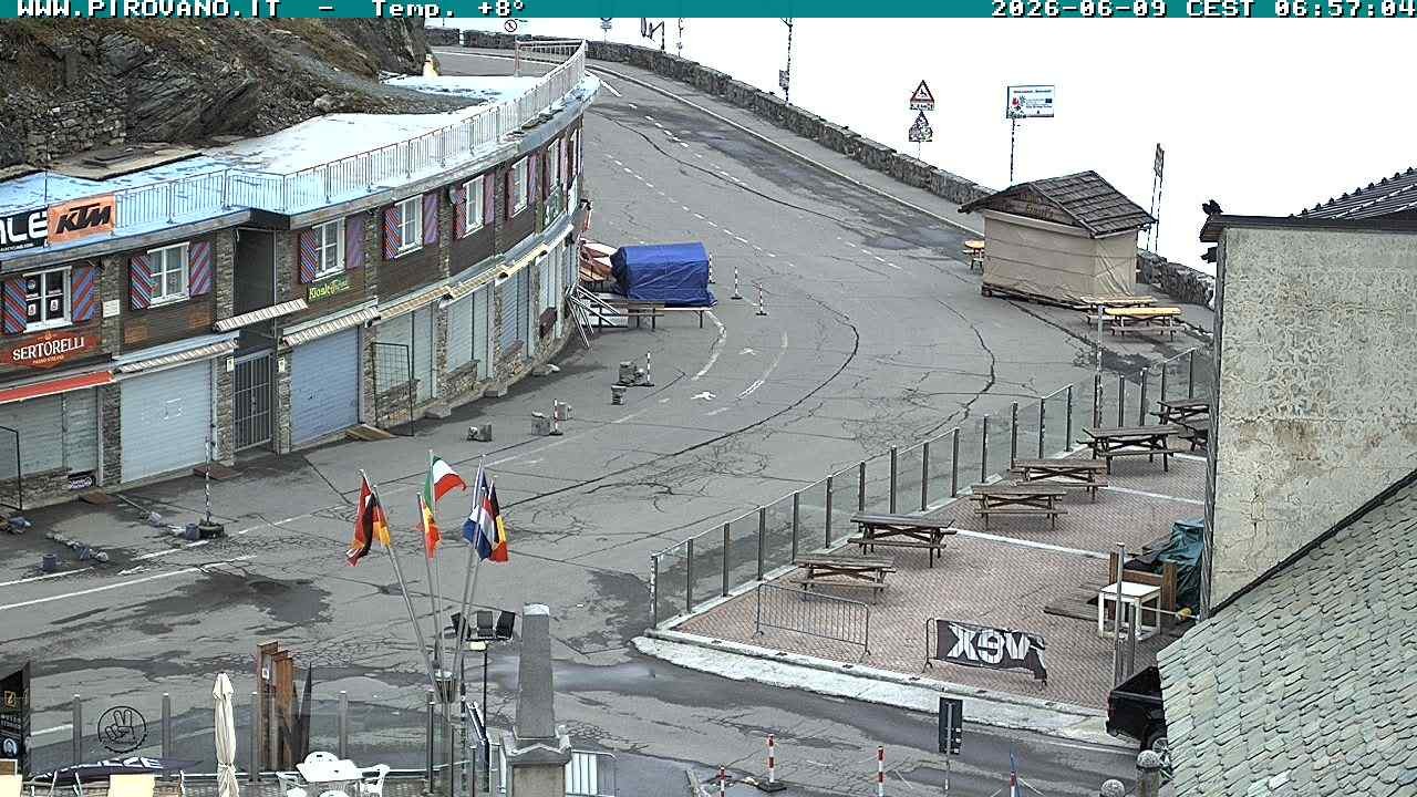 Archiv Foto Webcam Stilfserjoch: Passübergang